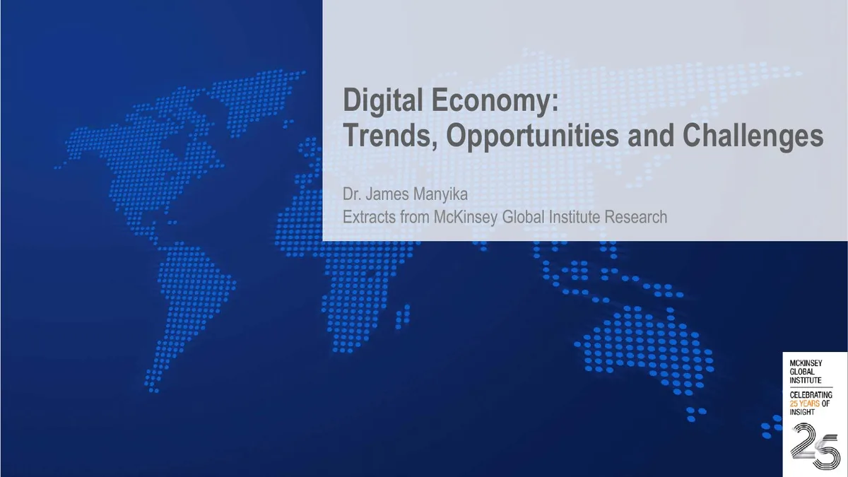 Digital Economy: Trends, Opportunities and Challenges · slide 1