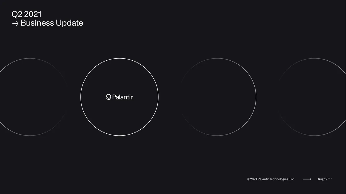 Palantir | Results Presentation Deck | 47 slides · slide 1