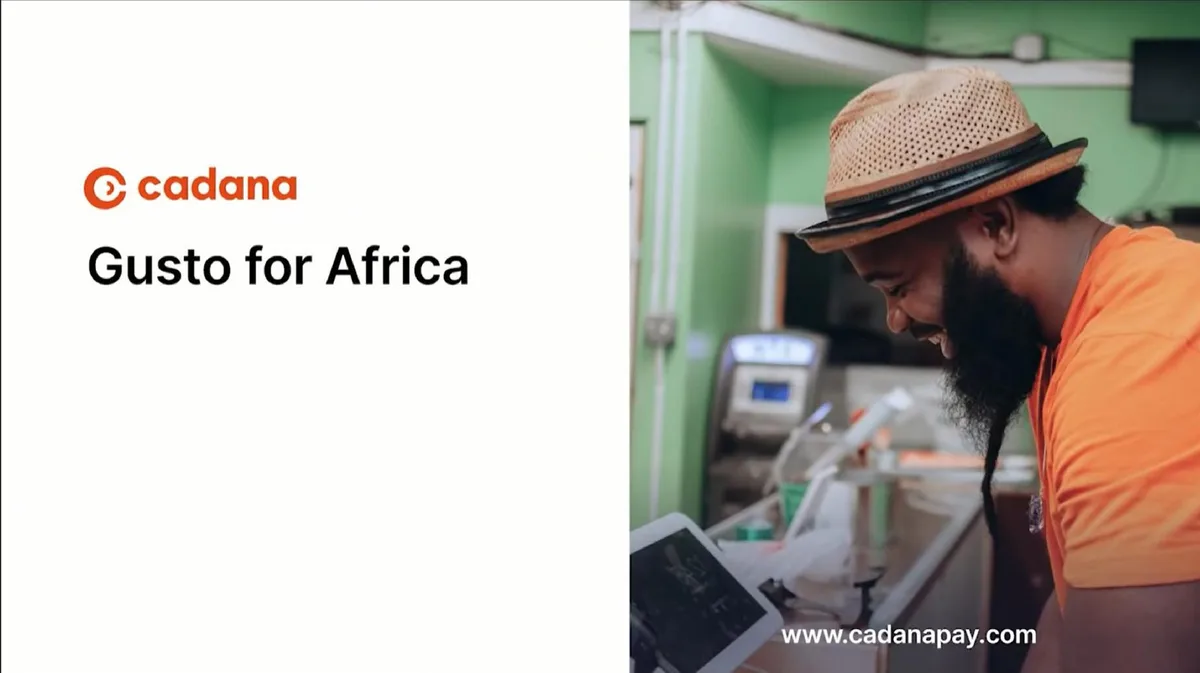 Cadana | Start Up Pitch Deck | 7 slides · slide 1