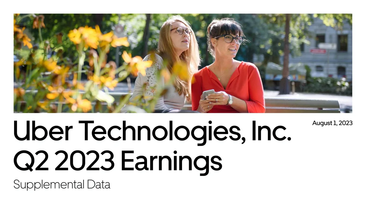 Uber | Results Presentation Deck | 32 slides · slide 1