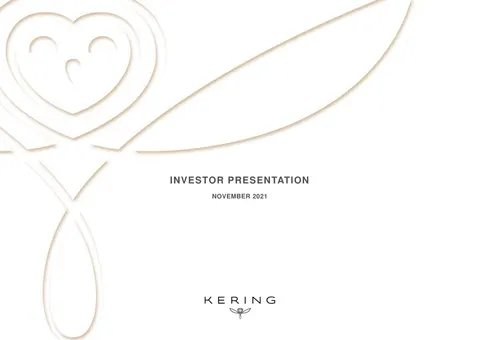 Kering | Investor Presentation Deck | 57 slides