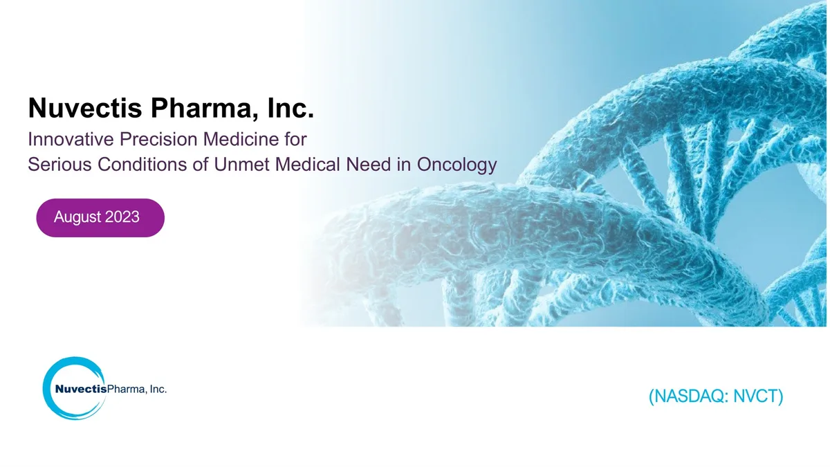 Nuvectis Pharma | Investor Presentation Deck | 23 slides · slide 1