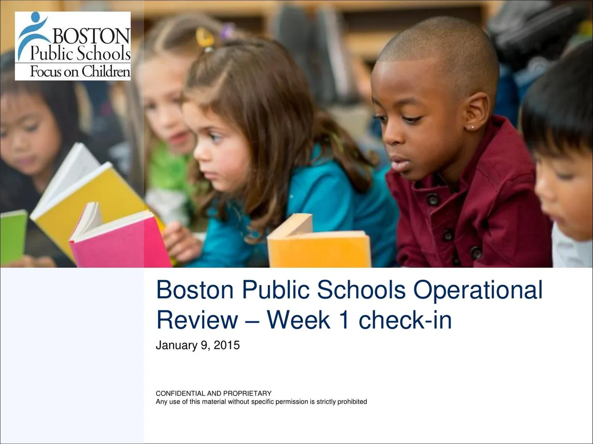 9 Jan 2015 McKinsey BPS Operational Review Check In week 1 · slide 1