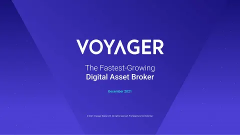 Voyager Digital | Investor Presentation Deck | 26 slides