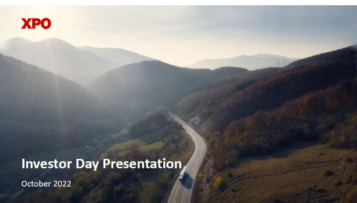 XPO Logistics | Investor Day Presentation Deck | 70 slides · slide 1
