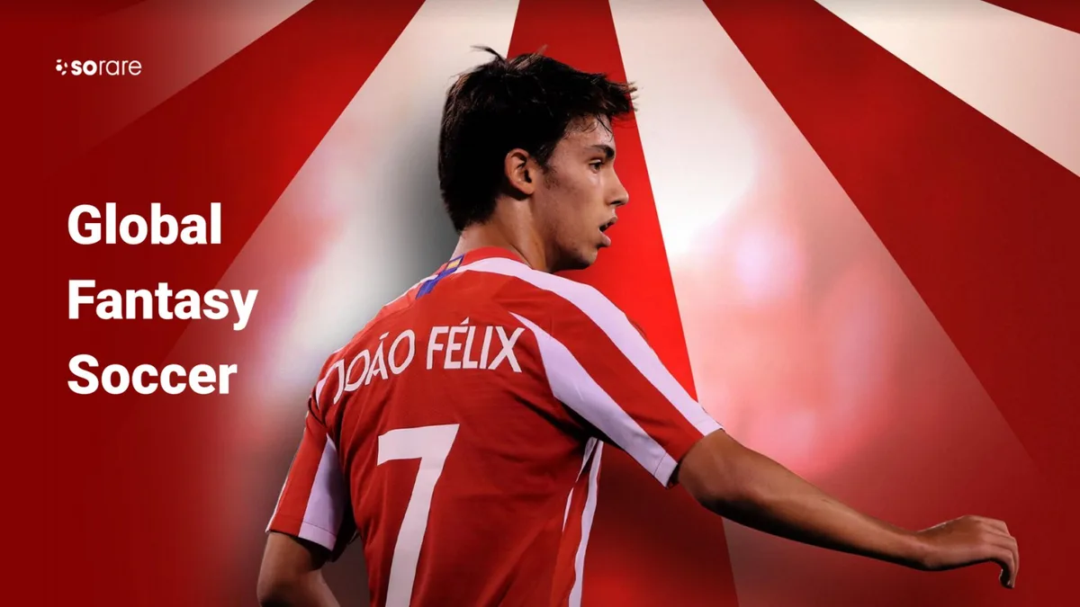 The slide uses a high-impact visual of a player to establish the brand's focus on soccer.