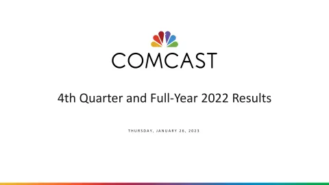 Comcast | Results Presentation Deck | 13 slides