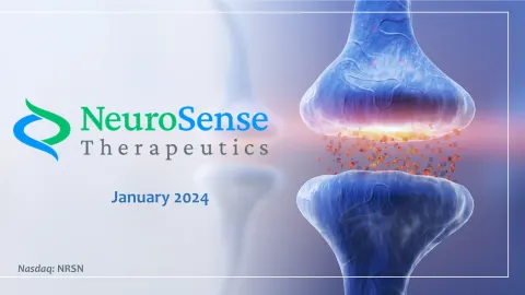 NeuroSense Therapeutics | Investor Presentation Deck | 33 slides