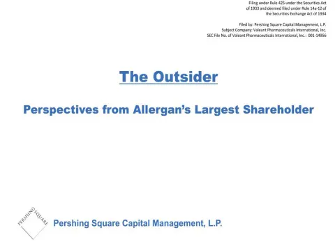 Pershing Square | Activist Presentation Deck | 110 slides