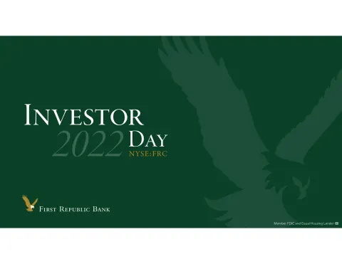 First Republic Bank | Investor Day Presentation Deck | 137 slides