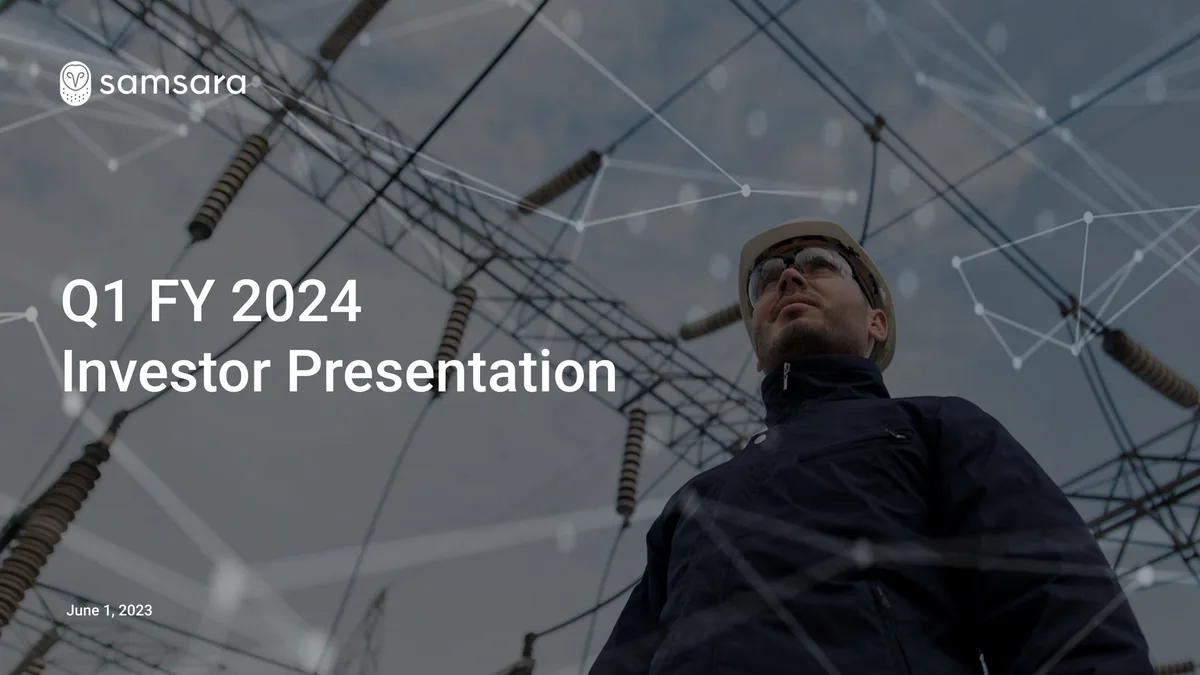 Samsara | Investor Presentation Deck | 24 slides · slide 1