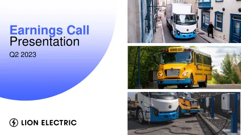 Lion Electric | Results Presentation Deck | 21 slides