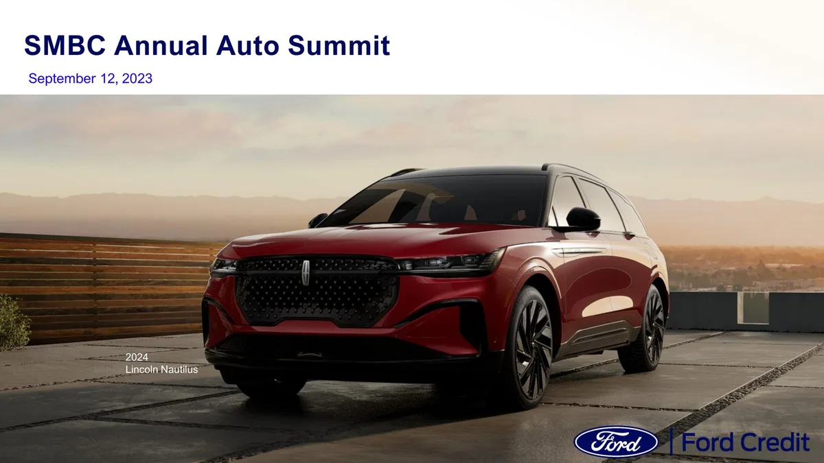 Ford | Investor Conference Presentation Deck | 46 slides · slide 1